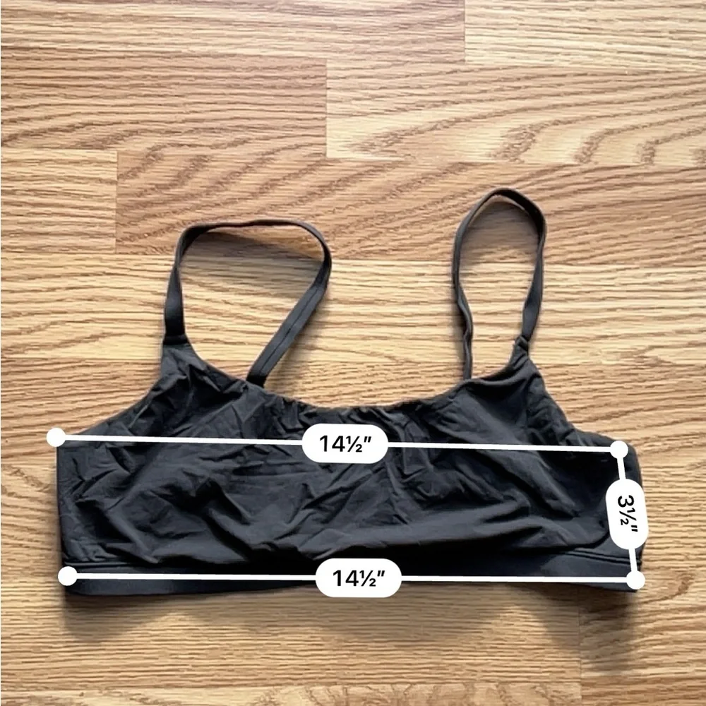 SKIMS FITS EVERYBODY SCOOP BRALETTE XL ONYX - Picture 5 of 5